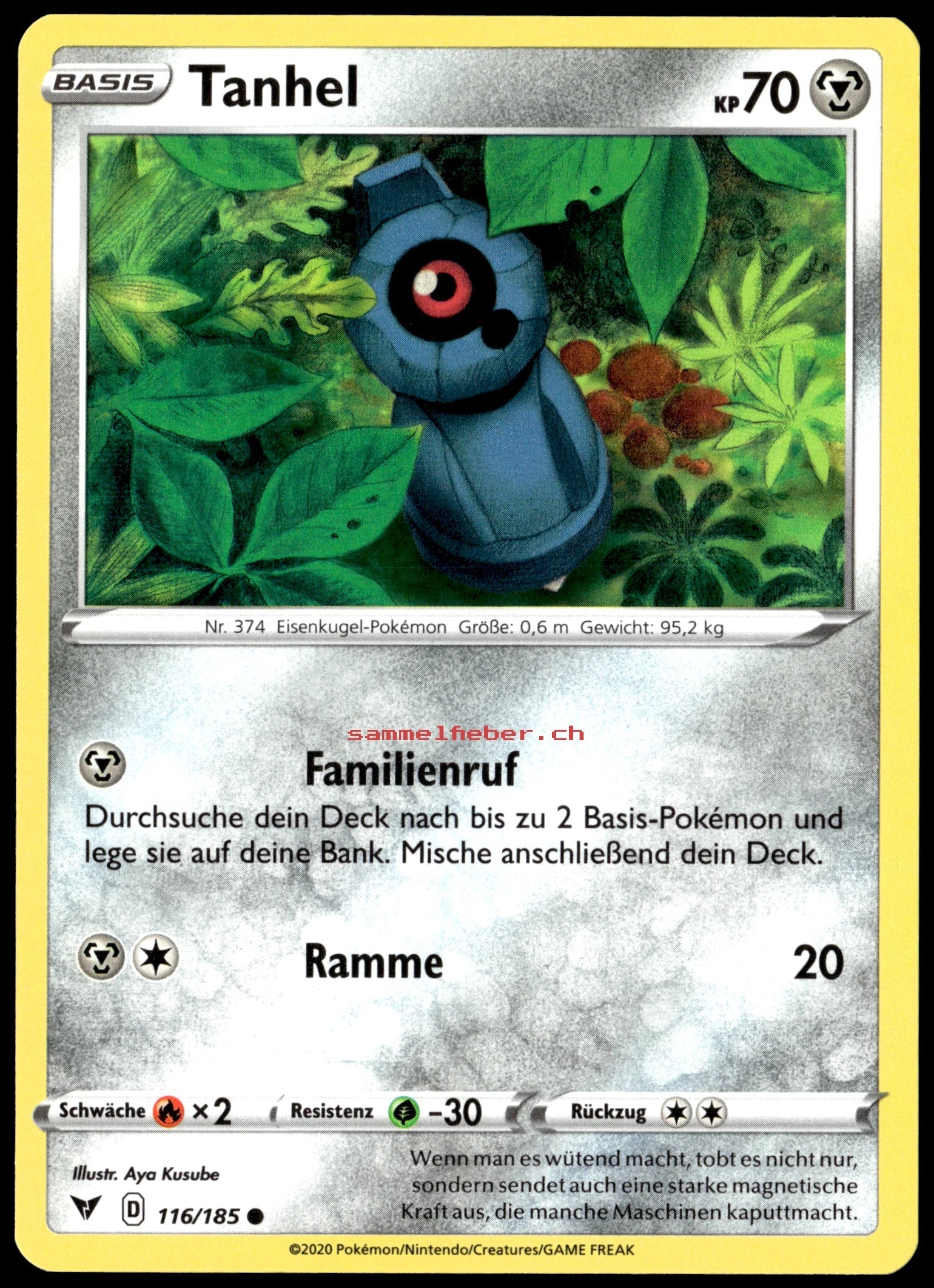 Pokmon Beldum Basic Near Mint (NM) German Sammelfieber Pokmon Beldum Basic Near Mint (NM) German Sammelfieber