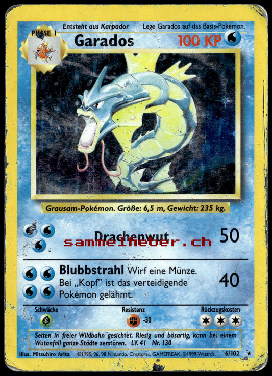 BS-006 Garados Rare Holo (PO) Deutsch