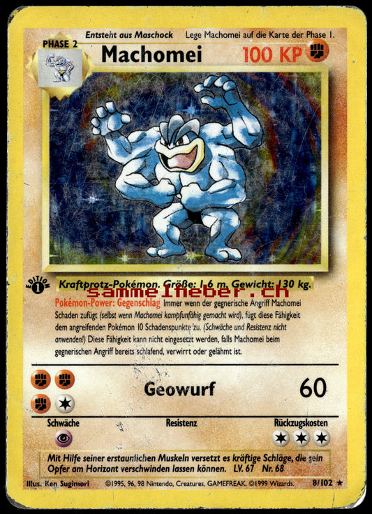 BS-008 Machomei Holo Rare First Edition (GD) Deutsch