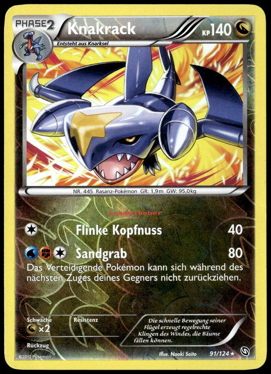 DRX-91 Garchomp Reverse Holo Rare (EX) German