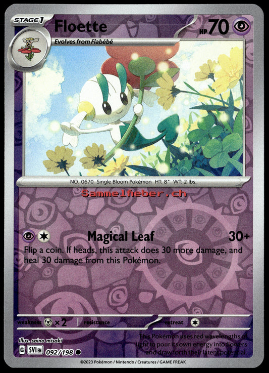 SVI-092 Floette Common Reverse Holo (NM) Englisch
