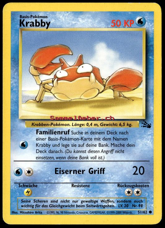 Krabby – Vorderseite